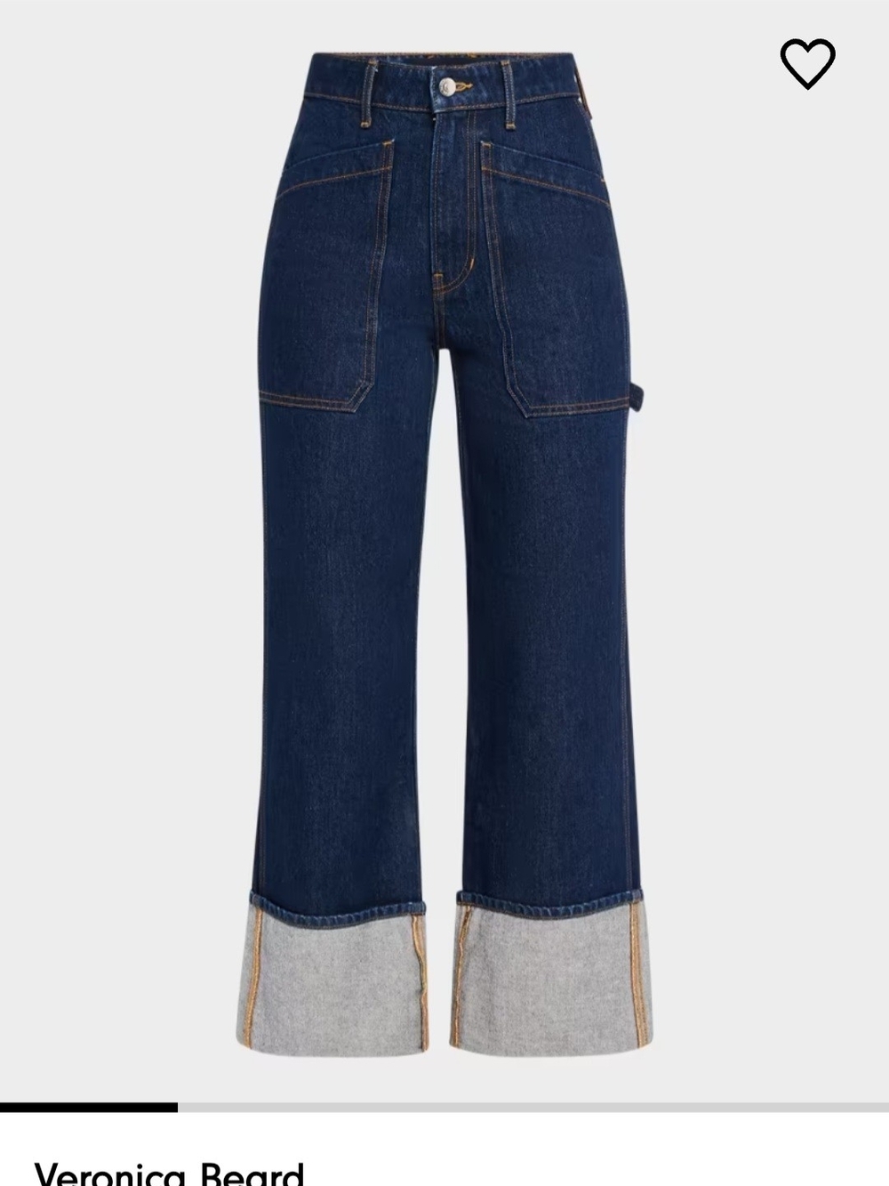 Veronica Beard Dylan Cuffed Designer Jeans